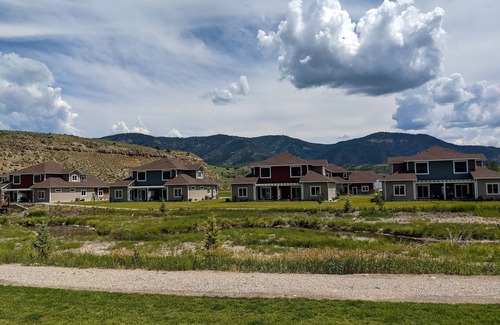 Swan Valley Casa | Creekside Swan Valley home with epic mountain views, patio, BBQ, & central AC