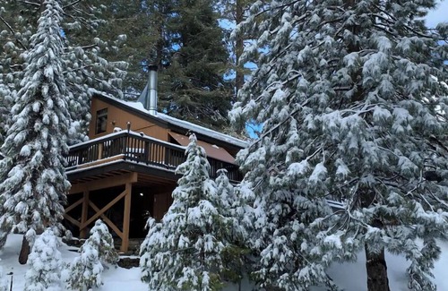 Shaver Lake Condominio | Custom Cabin near Shaver Lake with 2 Fireplaces, Deck, Pool, Sauna & Jacuzzi!