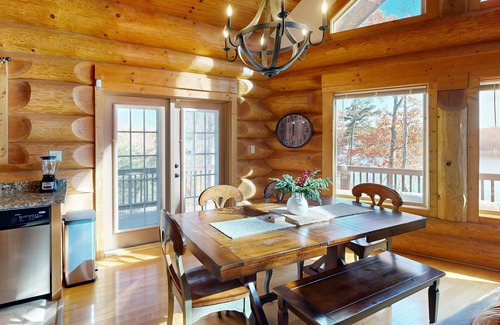 Mineral Casa | Custom-built lakefront home with lake views, firepit, fireplaces, dock, & deck