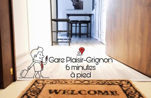 Plaisir Apartamento | Détente & Jardin By Beds4Wanderlust - Charmant T2 avec Jardin - Gare Plaisir-Grignon, Versailles 20km