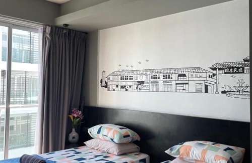 Tanjung Aru Apartamento | D'SF Studio Room Aeropod SOVO