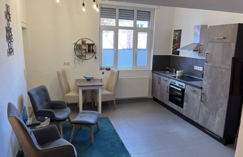 Luedinghausen Apartamento | Cocina temprana - retiro cómodo hoy: la "despensa" en el patio Dalhaus