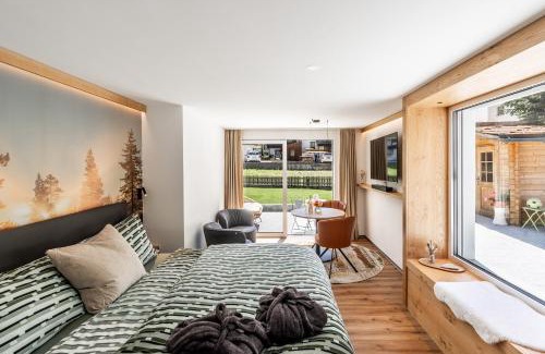 Saas Almagell Apartamento | Dalias Ferienparadies Apartment ENZIAN - Studio ALPENROSE