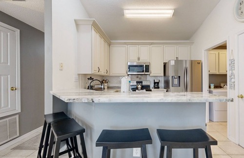 Seaspray Casa | Darling home near the beach with pool, deeded beach access, patio, W/D, & AC