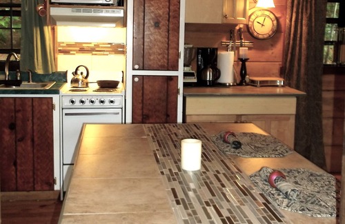 Glenville Cabina | Log Cabin wOptional Hot Spa-Cabana! PRIVACIDAD, WiFi, Cama tamaño Queen, Vistas, Fire-bowl
