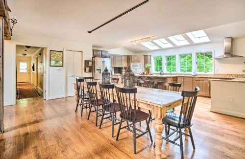Chimney Rock Casa | Deck with Fireplace Pet-Friendly Lake Lure Retreat