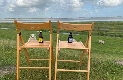 Toenning Apartamento | Deichkoje12 Deck 1 EG direkt am Eiderdeich nur 7 km bis zur Nordsee und 20 Min bis Sankt Peter Ording