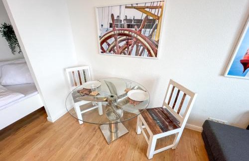 Mitte-Sud Apartamento | Deichport, Innenstadt, Wasserblick, Balkon