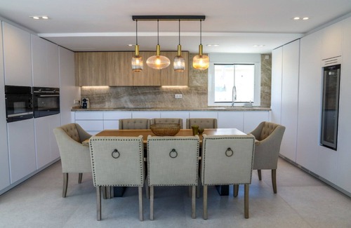 Cala Vadella Villa | Delightful Ibiza Apartment | Apartment Henry | 4 Bedrooms | Panoramic Sea Views | Private Jetted Tub & Shared Pool | Cala Vadella