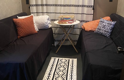 Alton Casa | Delightful 2 bedroom RV with indoor fireplace