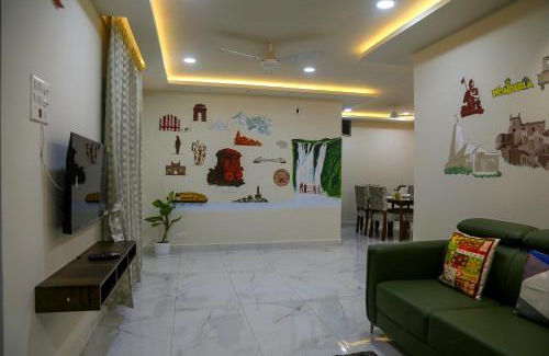 Gachibowli Apartamento | Delightful 3 Bed holiday home with AC Near US Embassy, Gachibowli
