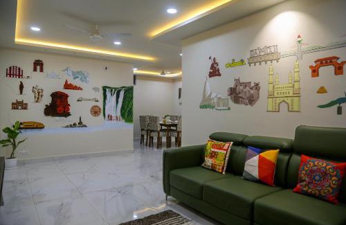 Gachibowli Apartamento | Delightful 3 Bed holiday home with AC Near US Embassy, Gachibowli