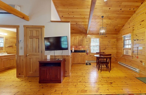 Northport Cabina | Delightful dog-friendly studio cabin with fireplace, AC & nearby hiking