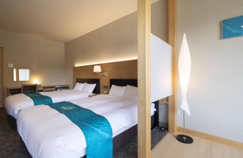 Hachiman-cho Hotel | Deluxe Room with private openair bathwith bathroom and toilet / Gujo Gifu