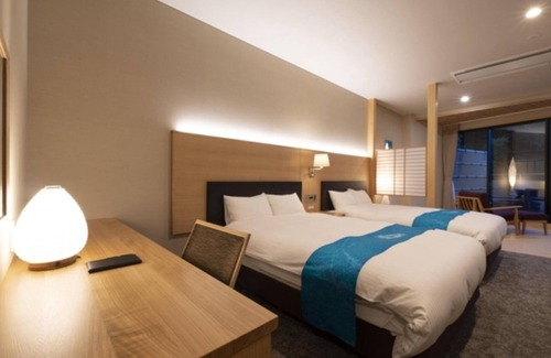 Hachiman-cho Hotel | Deluxe Room with private openair bathwith bathroom and toilet / Gujo Gifu