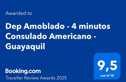 San Eduardo Apartamento | Dep Amoblado - 4 minutos Consulado Americano - Guayaquil
