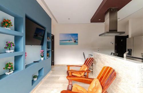 Akumal Apartamento | Departamento 2, Tulum Country Home, con Muelle de Pesca, Club de Playa, Alberca, Cenote y Campo de Golf, Contrata Day Pass Bahia Principe