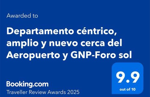 Ixtacalco Apartamento | Departamento céntrico, amplio y nuevo cerca del Aeropuerto y GNP-Foro sol