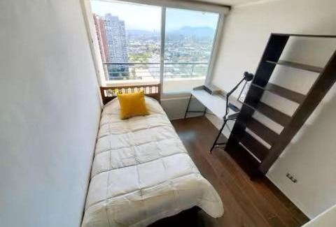 Nunoa Apartamento | Depto full cercano a plaza Ñuñoa y metro Villa Frei, parking, piscina