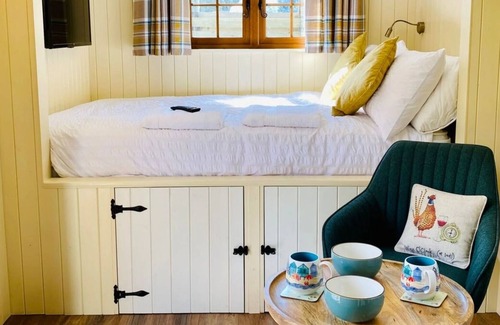 Llandysul Casa | Beautiful Shepherd's Hut with Hot Tub at The Daffodil (Primrose)