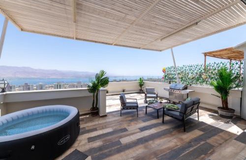 Eilat Apartamento | Desert and Sea-penthouse Full Sea view