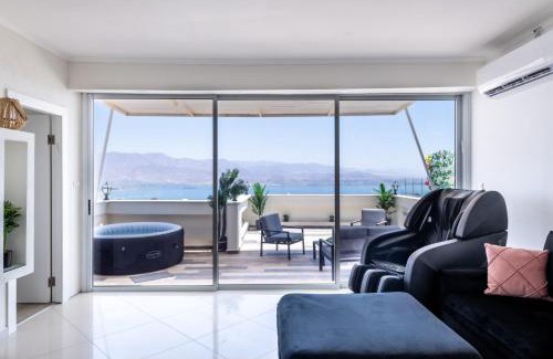 Eilat Apartamento | Desert and Sea-penthouse Full Sea view