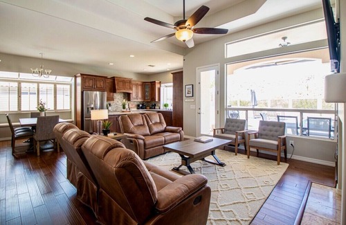 Mountain Park Ranch Casa | Desert Canyon Retreat w/ heated pool & desert view
