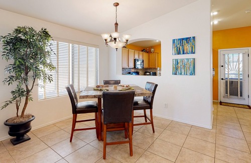 Power Ranch Casa | Desert oasis with an enclosed yard, firepit, washer/dryer, and central AC
