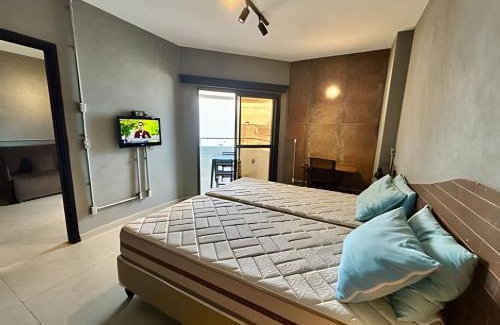 Boqueirao Apartamento | Desfrute do Conforto à Beira-Mar: Vista Exclusiva