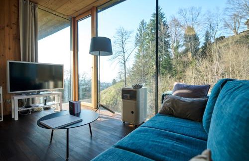 Bregenz Apartamento | Design Apartment mit Panoramafenster & Naturblick - KLIMATISIERT