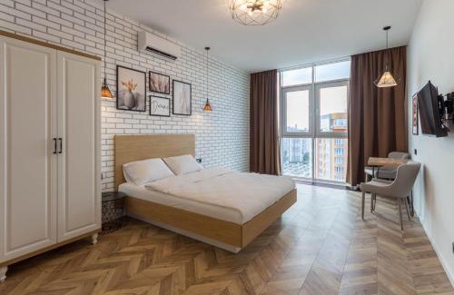 Dniprovs'kyi District Apartamento | Design Apartments with Panoramic View