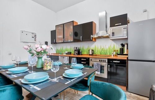 Ruhrort Apartamento | Design loft, fully equipped, terrace, 2 min Duisburg central station