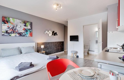 Cran-Gevrier Apartamento | Design studio with balcony at the doors of Annecy old city - Welkeys