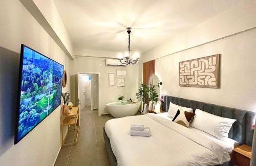 Haifa Apartamento | Designer Apartment with SPA complex & Jacuzzi near Bahai Garden Haifa