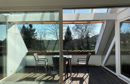 Altendorf Apartamento | Designer award-winning loft on 228 sqm, loggia + sauna. Essen+Düsseldorf Trade Fair