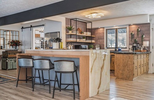 West Omaha Casa | Designer Home w/ Private Pool, Theatre & Games!
