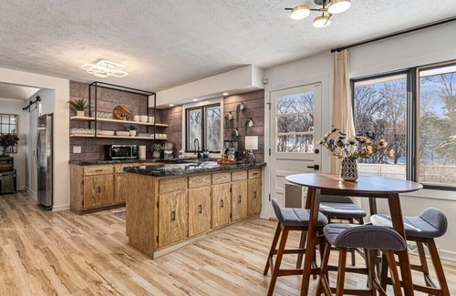 West Omaha Casa | Designer Home w/ Private Pool, Theatre & Games!