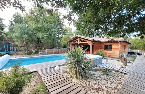 Lit-et-Mixe Casa | CASA INDEPENDIENTE MADERA 4 CH PISCINA CLIMATIZADA Y MEZCLADA