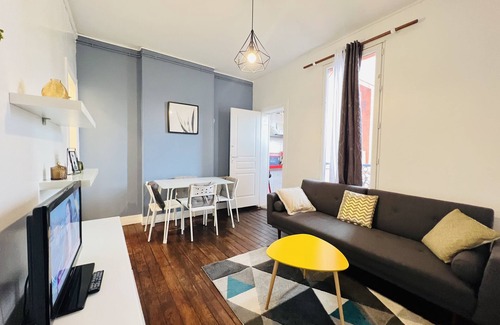 Aubervilliers Apartamento | Deux Pièces Cosy au Calme