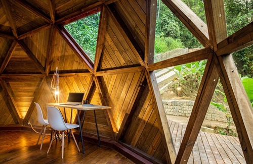 Paraty Cabina | Deva Dome - geodesic, Atlantic forest and waterfall