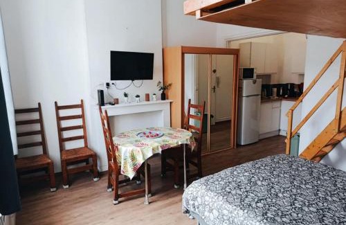 Malo-les-Bains Apartamento | Digue de mer Dunkerque, Spacieux studio avec Mezzanine capacité 4 personnes, Aquae Mare