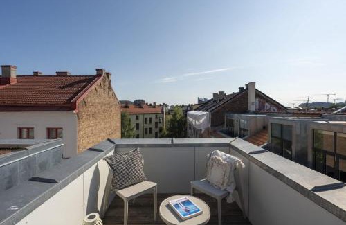 Grunerlokka Apartamento | Dinbnb Apartments Grünerløkka I Penthouse with Private Rooftop I 2 Bedrooms & 1 Bathroom