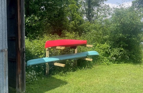 Salisbury Center Cabina | Direct Lakefront Cabin with 3 bedrooms! Serene Getaway!