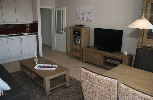Wyk auf Foehr Apartamento | justo en la playa, balcón con vistas al mar, silla de playa, cerca del campo de golf