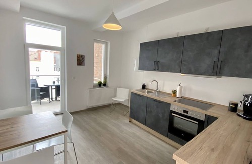 Eisenach Apartamento | sieben-Apartamento-Vista a la Ciudad-Baño Privado