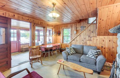 Dedham Casa | Dock, Beach, Views Rustic Green Lake Cottage