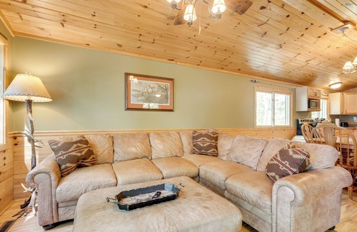 Lac du Flambeau Casa | Dock + Fire Pit: ‘Sweet Serenity’ on Amber Lake