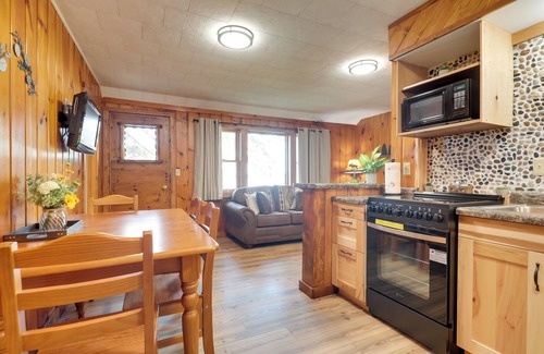 Conover Cabina | Dock + Views: Wooded Cabin on South Twin Lake