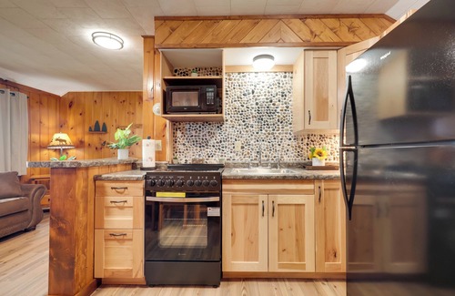 Conover Cabina | Dock + Views: Wooded Cabin on South Twin Lake