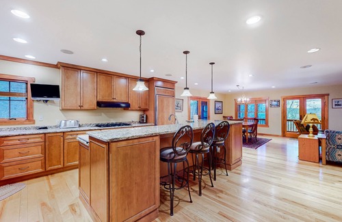 North Lake George Casa | Dog-friendly home near Lake George with deck, grill, media room, fireplace, W/D